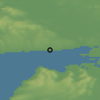 Shaded relief of the 48 km around Furbogh, drawn from the GMTED2010 grid