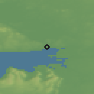 Shaded relief of the 48 km around Galway, drawn from the GMTED2010 grid