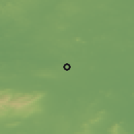 Shaded relief of the 48 km around Geashill, drawn from the GMTED2010 grid