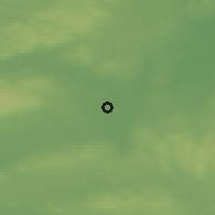 Shaded relief of the 48 km around Glasslough, drawn from the GMTED2010 grid