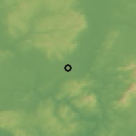 Shaded relief of the 48 km around Gowran, drawn from the GMTED2010 grid