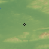 Shaded relief of the 49 km around Hospital, drawn from the GMTED2010 grid