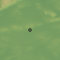 Shaded relief of the 48 km around Ballaghaderreen, drawn from the GMTED2010 grid