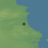 Shaded relief of the 48 km around Julianstown-Whitecross, drawn from the GMTED2010 grid
