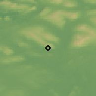 Shaded relief of the 48 km around Keadew, drawn from the GMTED2010 grid