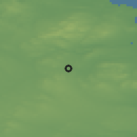 Shaded relief of the 48 km around Kentstown, drawn from the GMTED2010 grid