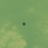 Shaded relief of the 48 km around Kilberry, drawn from the GMTED2010 grid