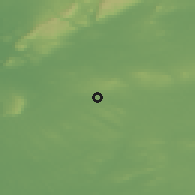 Shaded relief of the 48 km around Kilkelly, drawn from the GMTED2010 grid