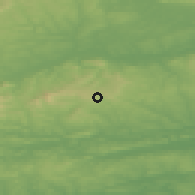 Shaded relief of the 49 km around Killacullen, drawn from the GMTED2010 grid