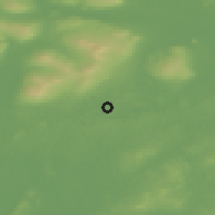 Shaded relief of the 48 km around Ballinamore, drawn from the GMTED2010 grid