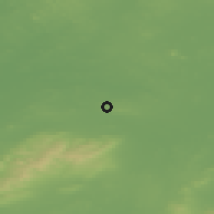 Shaded relief of the 48 km around Killeigh, drawn from the GMTED2010 grid