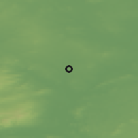 Shaded relief of the 48 km around Killimor, drawn from the GMTED2010 grid