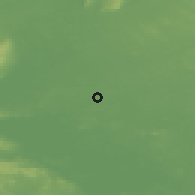 Shaded relief of the 48 km around Kilmaine, drawn from the GMTED2010 grid