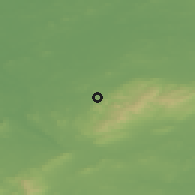 Shaded relief of the 48 km around Kinnitty, drawn from the GMTED2010 grid
