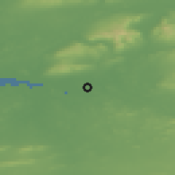 Shaded relief of the 48 km around Limerick, drawn from the GMTED2010 grid