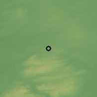 Shaded relief of the 48 km around Loughrea, drawn from the GMTED2010 grid
