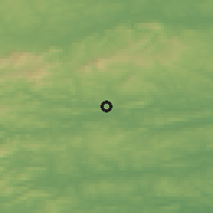 Shaded relief of the 49 km around Macroom, drawn from the GMTED2010 grid