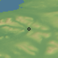Shaded relief of the 48 km around Manorhamilton, drawn from the GMTED2010 grid