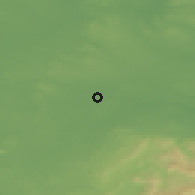 Shaded relief of the 48 km around Maynooth, drawn from the GMTED2010 grid