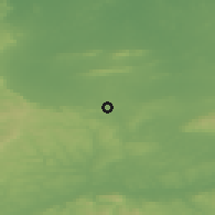 Shaded relief of the 49 km around Milford, drawn from the GMTED2010 grid