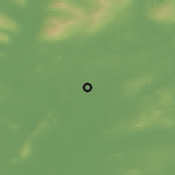 Shaded relief of the 48 km around Mohill, drawn from the GMTED2010 grid