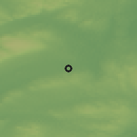Shaded relief of the 48 km around Monaghan, drawn from the GMTED2010 grid