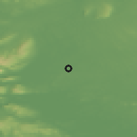 Shaded relief of the 48 km around Ballinrobe, drawn from the GMTED2010 grid