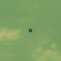 Shaded relief of the 48 km around Mountmellick, drawn from the GMTED2010 grid