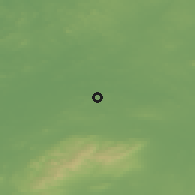 Shaded relief of the 48 km around Mucklagh, drawn from the GMTED2010 grid