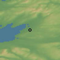 Shaded relief of the 48 km around Ballintra, drawn from the GMTED2010 grid
