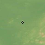 Shaded relief of the 48 km around Newbridge, drawn from the GMTED2010 grid