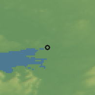 Shaded relief of the 48 km around Oranmore, drawn from the GMTED2010 grid
