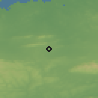 Shaded relief of the 49 km around Ballyagran, drawn from the GMTED2010 grid