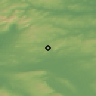 Shaded relief of the 48 km around Pettigo, drawn from the GMTED2010 grid