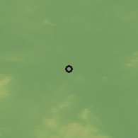 Shaded relief of the 48 km around Portarlington, drawn from the GMTED2010 grid