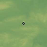 Shaded relief of the 48 km around Ballybay, drawn from the GMTED2010 grid