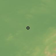 Shaded relief of the 48 km around Prosperous, drawn from the GMTED2010 grid