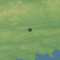 Shaded relief of the 49 km around Rathard, drawn from the GMTED2010 grid
