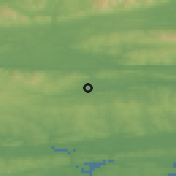Shaded relief of the 49 km around Rathcormac, drawn from the GMTED2010 grid