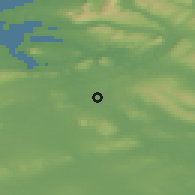 Shaded relief of the 48 km around Riverstown, drawn from the GMTED2010 grid
