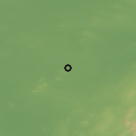 Shaded relief of the 48 km around Robertstown, drawn from the GMTED2010 grid