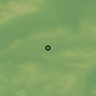 Shaded relief of the 48 km around Rockcorry, drawn from the GMTED2010 grid