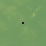 Shaded relief of the 48 km around Roscommon, drawn from the GMTED2010 grid