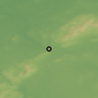Shaded relief of the 48 km around Roscrea, drawn from the GMTED2010 grid