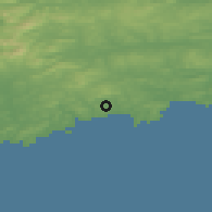 Shaded relief of the 49 km around Rosscarbery, drawn from the GMTED2010 grid
