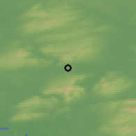 Shaded relief of the 48 km around Scarriff, drawn from the GMTED2010 grid