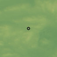 Shaded relief of the 48 km around Shercock, drawn from the GMTED2010 grid
