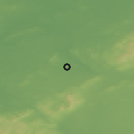 Shaded relief of the 48 km around Shinrone, drawn from the GMTED2010 grid