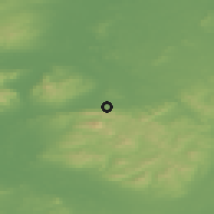 Shaded relief of the 48 km around Silvermines, drawn from the GMTED2010 grid
