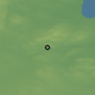Shaded relief of the 48 km around Slane, drawn from the GMTED2010 grid
